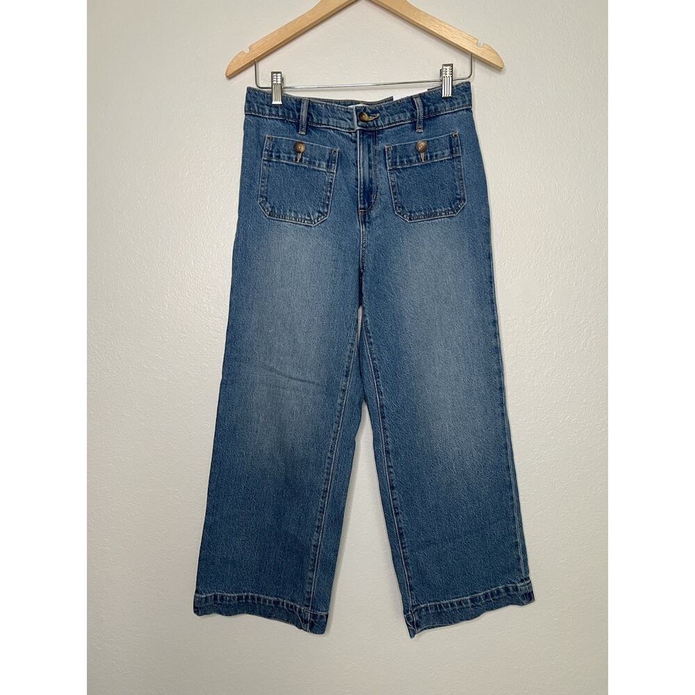 NWT Loft The Palmer Wide Leg Jean High Rise Size 26 P